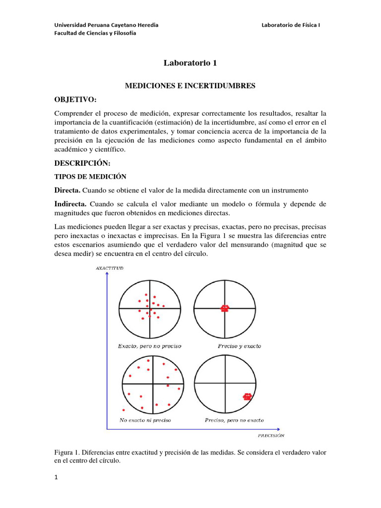 Mediciones e Incertidumbres en Física | PDF | Medición | Incertidumbre