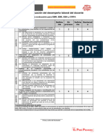 Ficha de evaluacion del desempeño docente para la contratacion