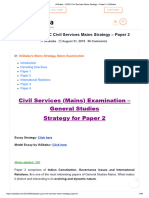 IASbaba - UPSC Civil Services Mains Strategy - Paper 2 - IASbaba