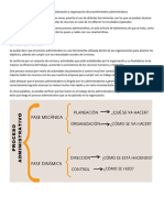 Actividades de Planeación y Organización de Procedimientos Administrativos