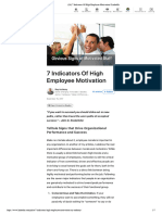 7 Indicators of High Employee Motivation - LinkedIn