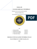 K3 Model Analisis Kebijakan Pendidikan