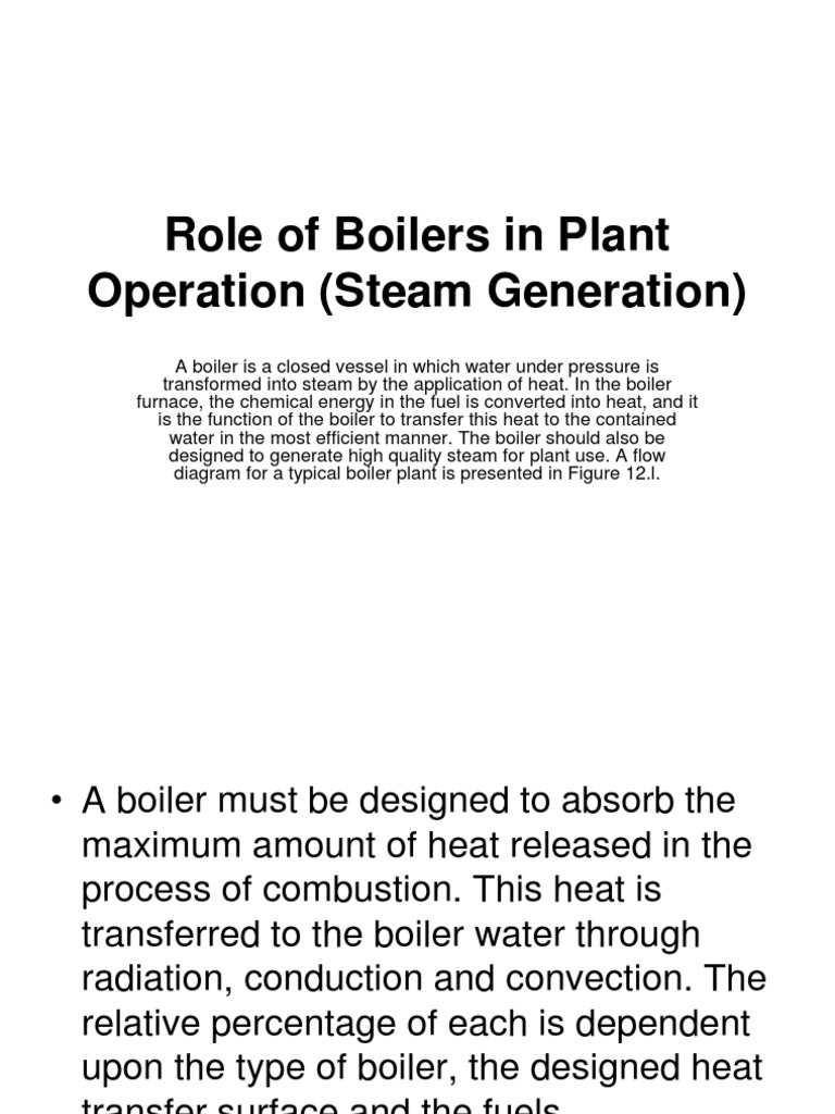 Boilers in Plant Steam Generation | PDF | Boiler | Steam