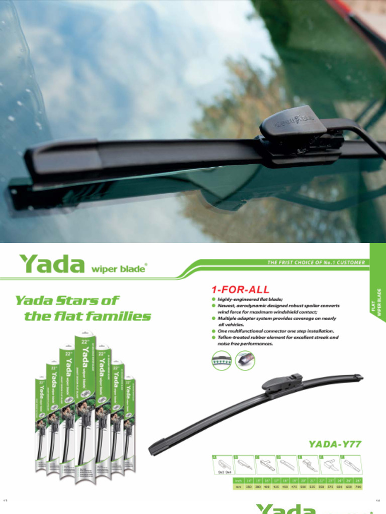 FLAT Wiper Blade Yada-Y77 | PDF