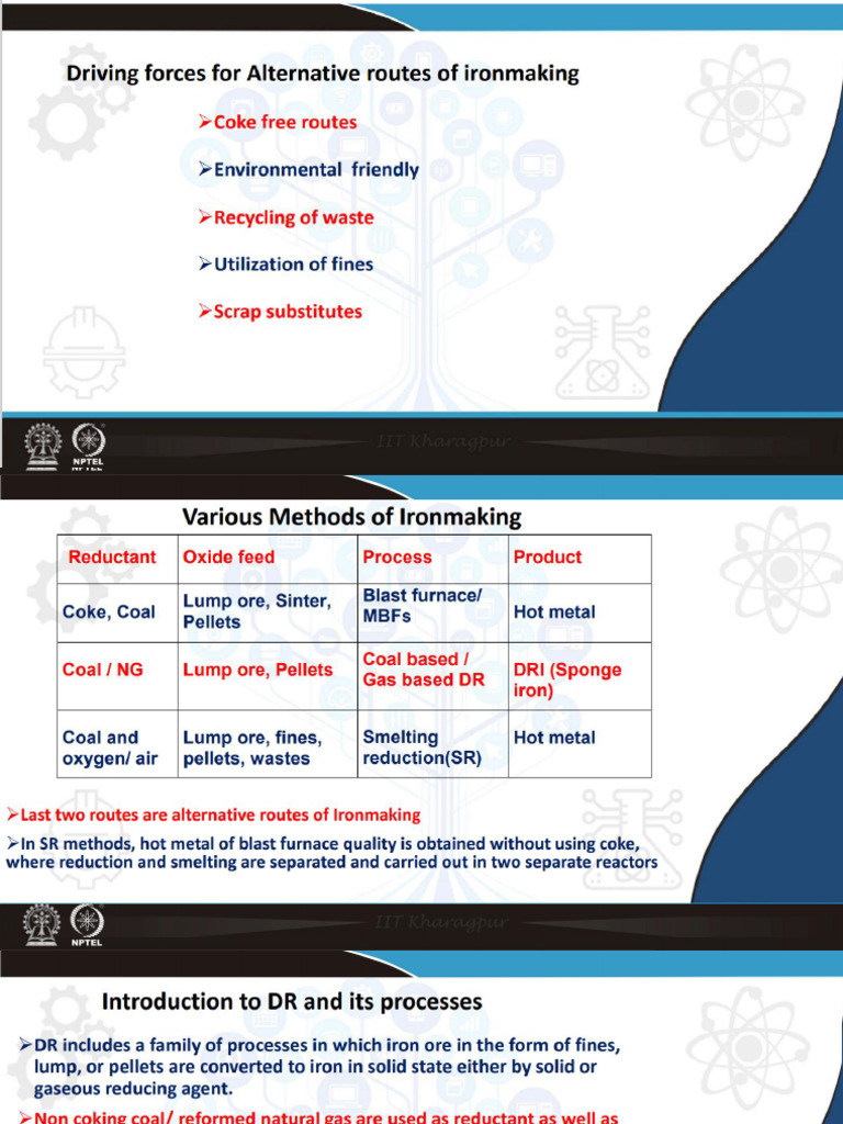 Overview of Iron Ore Reduction Processes | PDF | Iron | Chemical Reactor