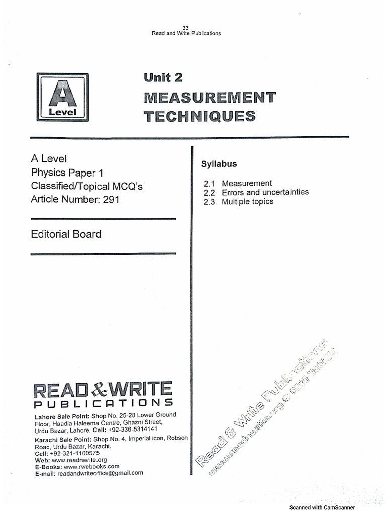 Phy P1 Topic 2 | PDF