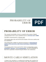 Probability of Error