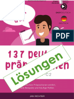 137 Deutsche Präpositionen Lösungen