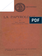 1927 - Collomp, Paul - La Papyrologie