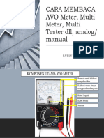 CARA MEMBACA AVO Meter, Multi Meter,