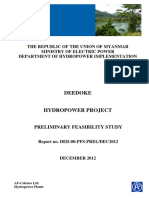 DD Pre-Feasibility Study Report AFColenco 2012