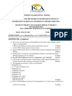 BIT2305 ICT PROJECT MANAGEMENT BBIT204  IT PROJECT MANAGEMENT BAC