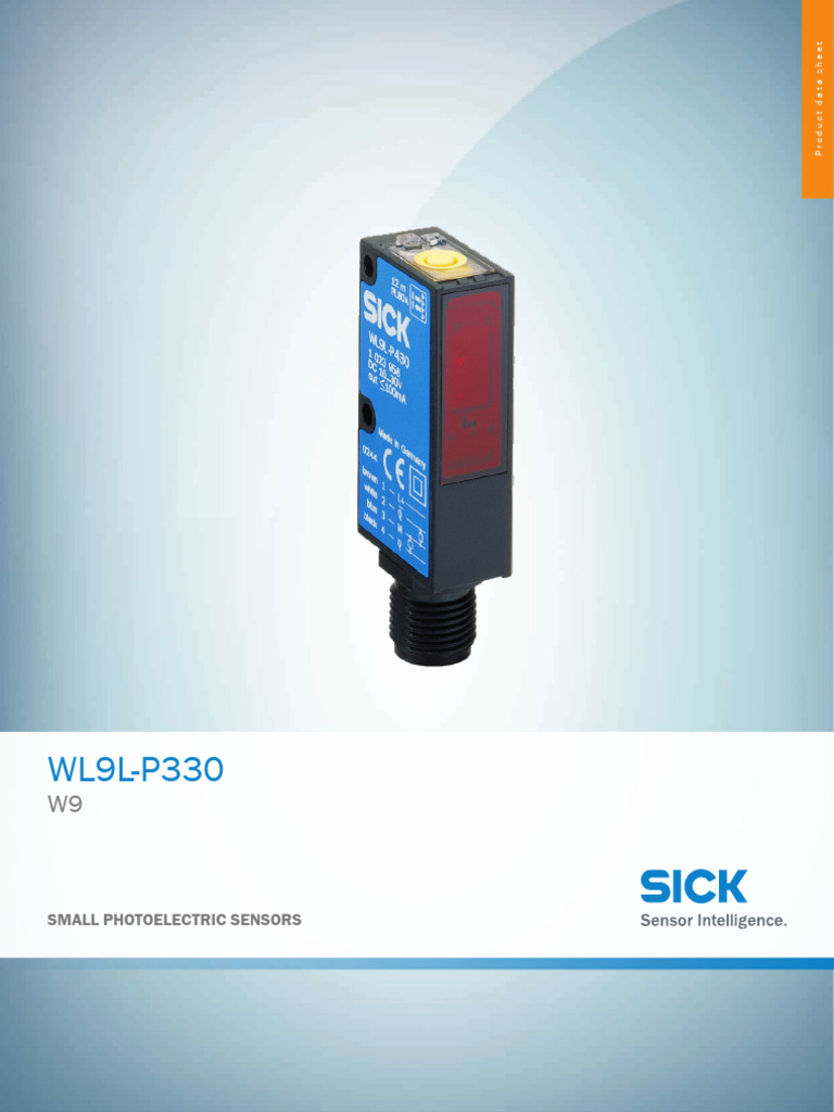 Small Photoelectric Sensor WL9L-P330 | PDF | Photoelectric Effect ...