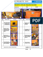 Check List (Pre Entry) For Arc Welding Machine