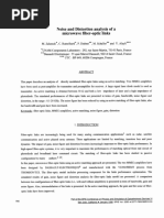 Noise and Distortion Analysis of A Microwave Fiber-Optic Links