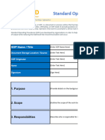 Free Standard Operating Procedure SOP Template Excel Download 1