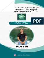 Contoh ID Card Atau Bet Panitia Lomba