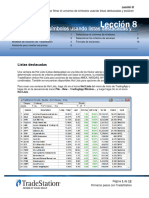Lección 8 - Cómo Filtrar El Universo de Símbolos Usando Listas Destacadas y Escáner