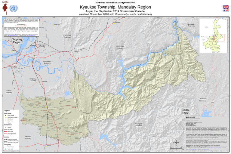 TSP Map VL Kyaukse-Mandalay MIMU154v05 27nov2020 A1 Eng | PDF
