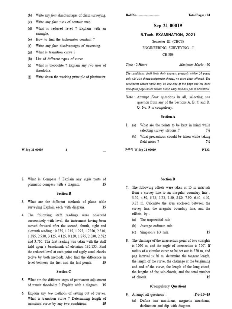 Es 1 Qp.. | PDF | Surveying | Geometry