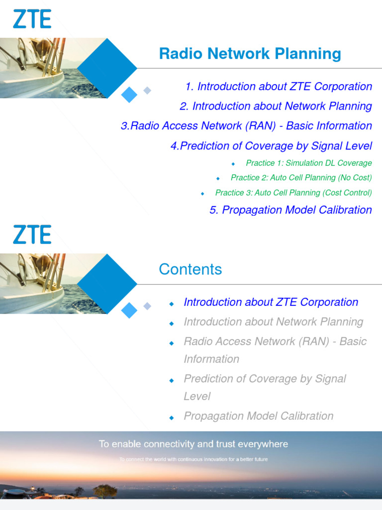 ZTE Radio Network Planning Overview | PDF | Signal To Noise Ratio ...
