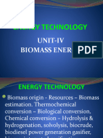 Energy Technology Unit-4 BIOMASS ENERGY
