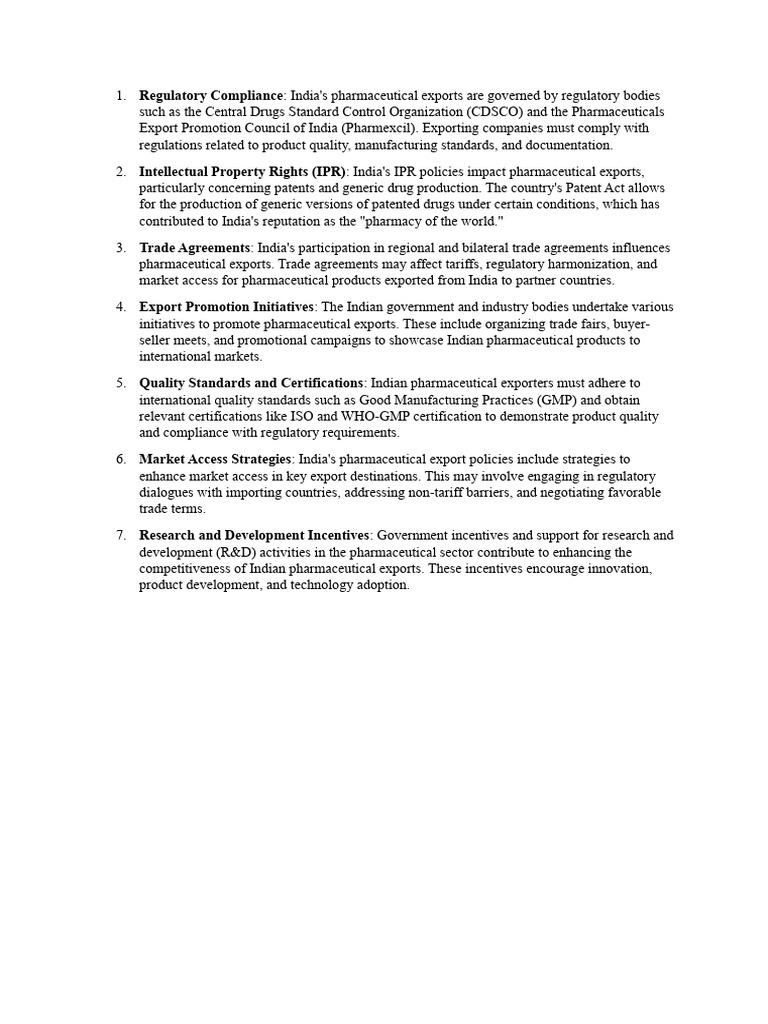 pharmaceutical industry policies  PDF