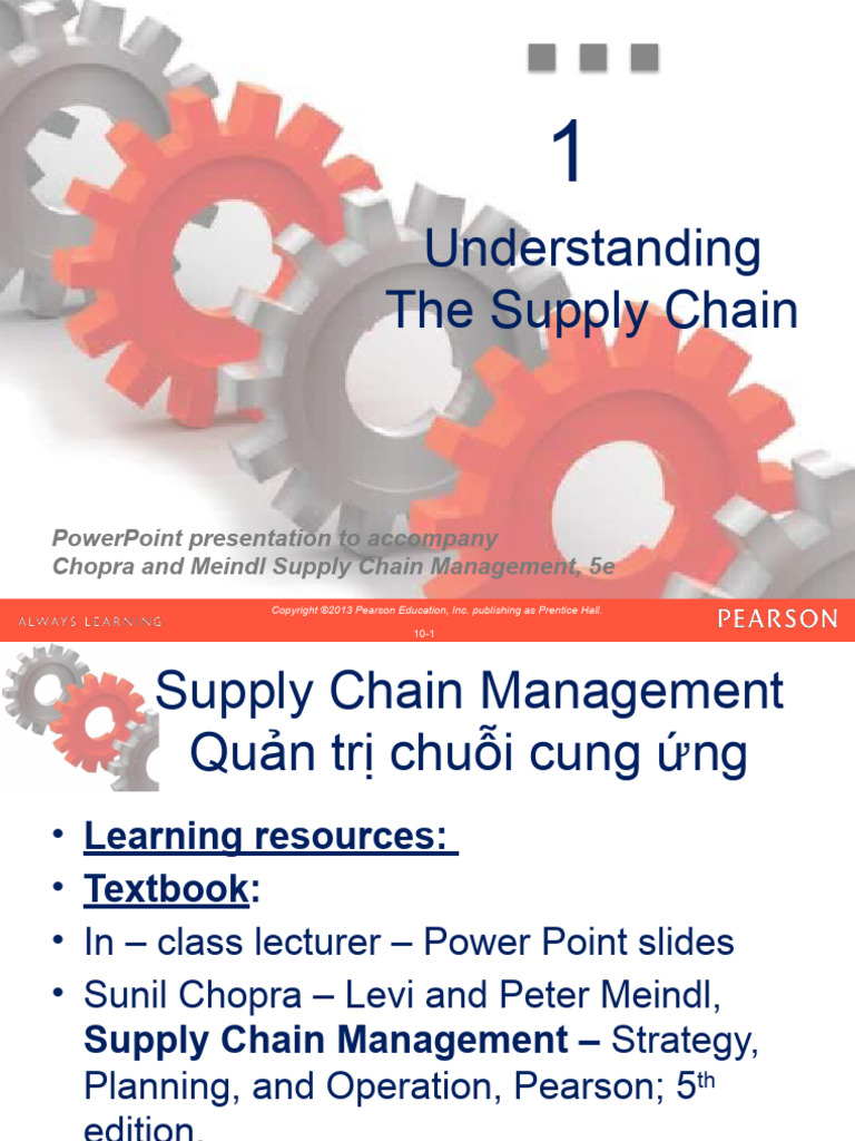 Chapter 1 - Understanding The Supply Chain - Student Sharing | PDF ...