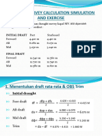 Draught Survey - Manual Calculation