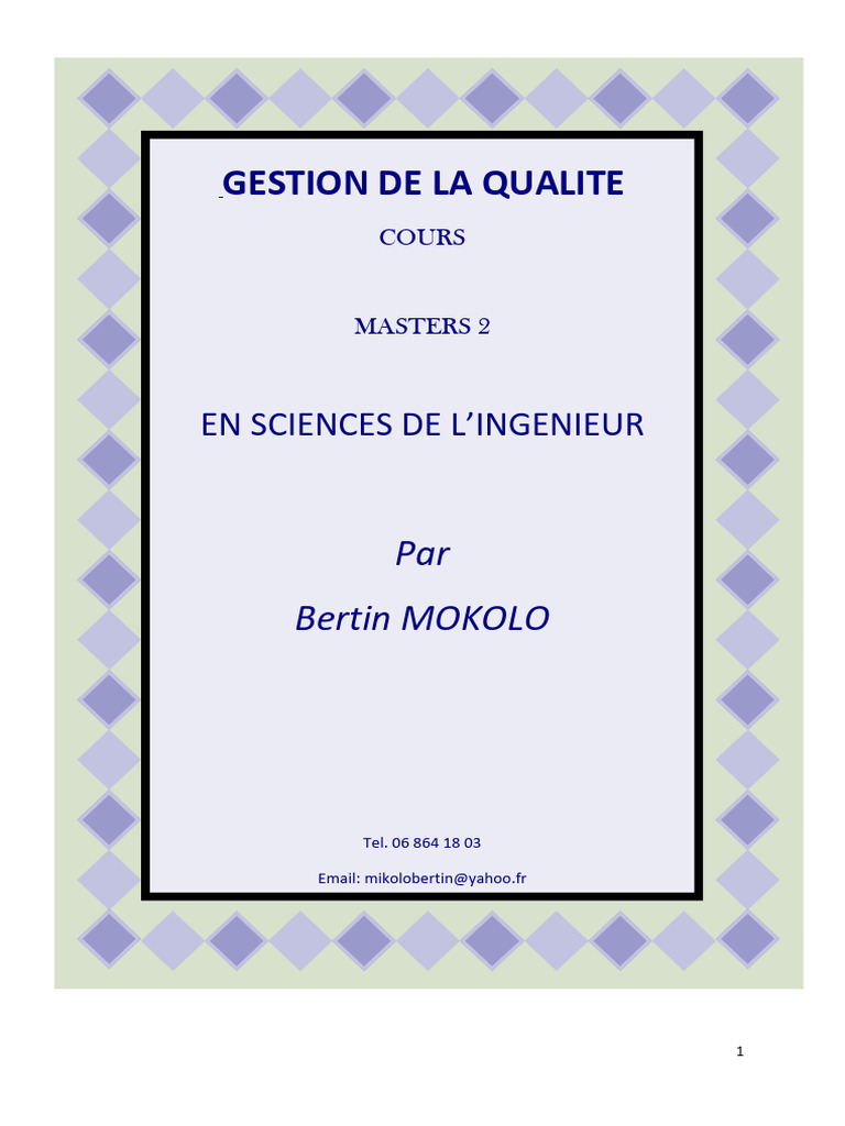 Gestion de la qualité en ingénierie | PDF | Technologie et ingénierie