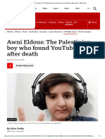 Awni Eldous - The Palestinian Boy Who Found YouTube Fame After Death - BBC News