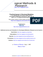 Research Sociological Methods &: Practical Issues in Structural Modeling