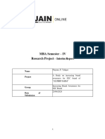 Interim Report MBA IV Jain