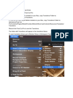 Transitions Help FCPX