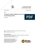 The Impact of Political Instability On Economic Growth - Evidence