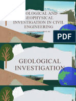 Geological and Geophysical Investigation in Civil Engineering PDF