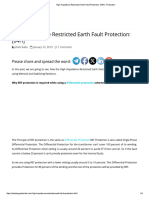 High Impedance Restricted Earth Fault Protection - (64H) - Protection