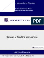 Lecture 5 Teaching and Learning