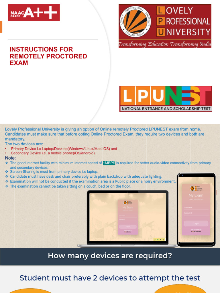Instruction Manual For Remote Proctored PHD | PDF | Android (Operating ...