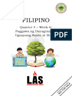 FILIPINO - 6 - Q4 - WK6 - Paggawa NG Dayagram NG Ugnayang Sanhi at Bunga