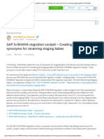 Part 5 - SAP S - 4HANA Migration Cockpit - Creating and Using Synonyms For Renaming Staging Tables - SAP Blogs