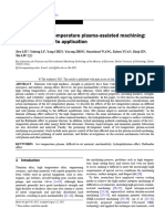 A Review of Low-Temperature Plasma-Assisted Machining: From Mechanism To Application