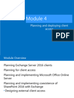 Planning and Deploying Client Access