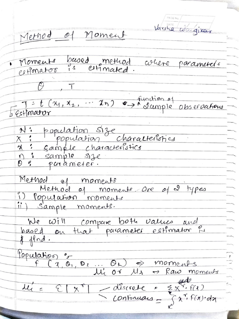 Method of Moment Problems | PDF
