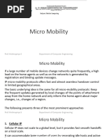 Micro Mobility, CIP, HAWAII, HMIPv6