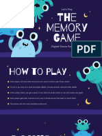 Blue Cute Illustrative Memory Game Presentation