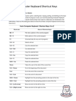 Computer Keyboard Shortcut Keys