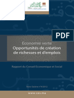 Rapport Du Conseil Economique Et Social Economie Verte