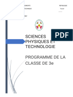 Programmes - PCT - 3e