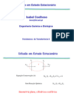 FTII - Difusão em Estado Estacionário